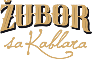 Traditional Slovenian Zubor Rakija emblem, handcrafted fruit brandy.