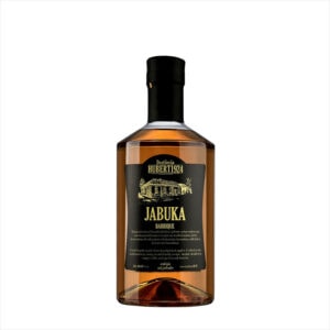 Handcrafted fruit brandy with apple flavor, traditional distillation, premium quality.