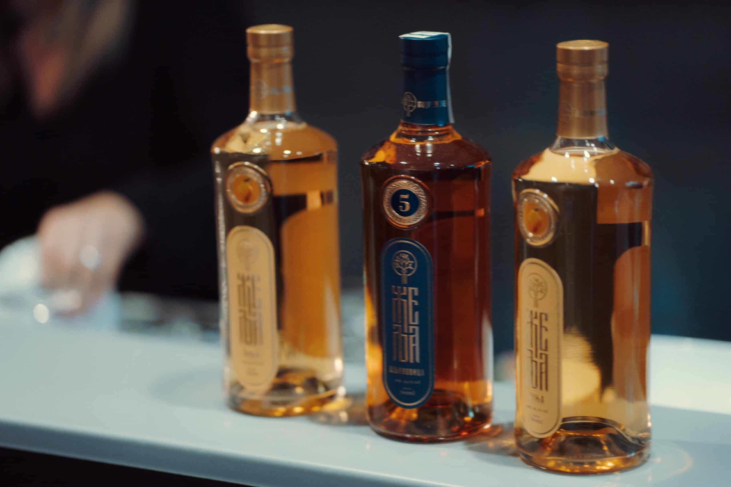 High-quality rakija bottles from NDV Rakija for authentic Slovenian brandy experience.