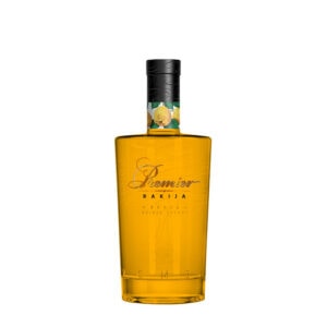 High-quality NDV Rakija in a sleek glass bottle, traditional Balkan fruit spirit.