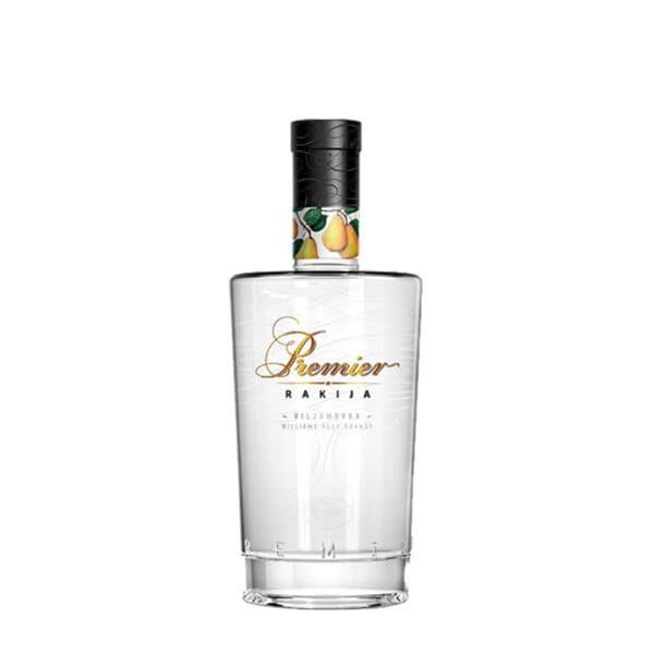 Elegant bottle of NDV Rakija, premium traditional fruit brandy.