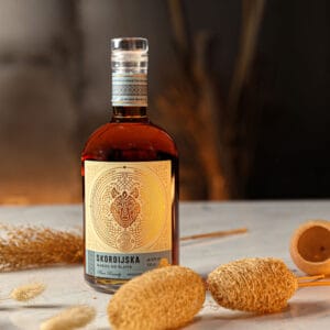 Traditional Balkan plum brandy from Skordijska.