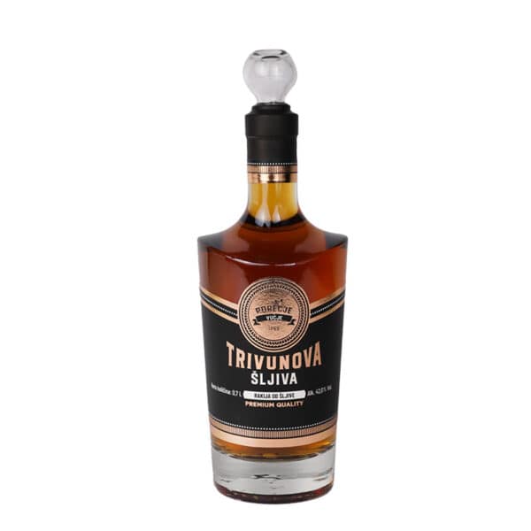 High-quality Trivunova Šljivovica - traditional Serbian plum brandy, perfect for authentic rakija experience.