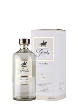 Premium Serbian Gorda Rakija with elegant label and packaging.