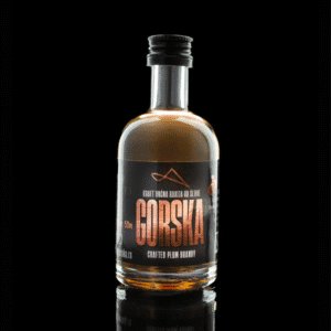 Premium crafted plum brandy, NDV Rakija Gorska from Slovenia, ideal for connoisseurs.