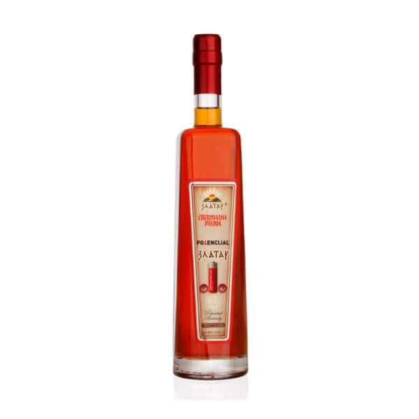 High-quality Zlatay Rakija bottle showcasing traditional Serbian fruit brandy. Perfect for authentic Rakija experience.