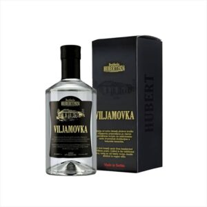 High-quality Viljamovka rakija from Serbia with traditional distillation process.
