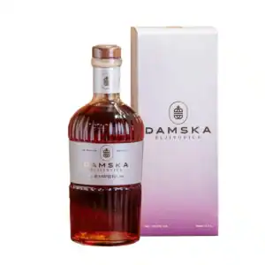 Premium Damska Šljivovica in elegant bottle, perfect for traditional Balkan rakija lovers.