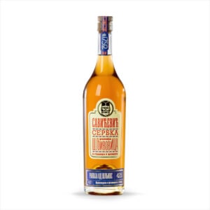 High-quality Serbian Rakija NDV with 42.5% alcohol, traditional distillation, and authentic flavor.