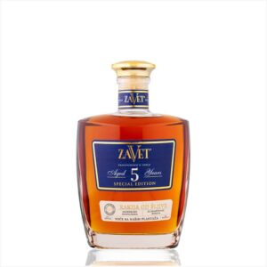 High-quality Zaveti Rakija aged 5 years, Serbian traditional fruit brandy.